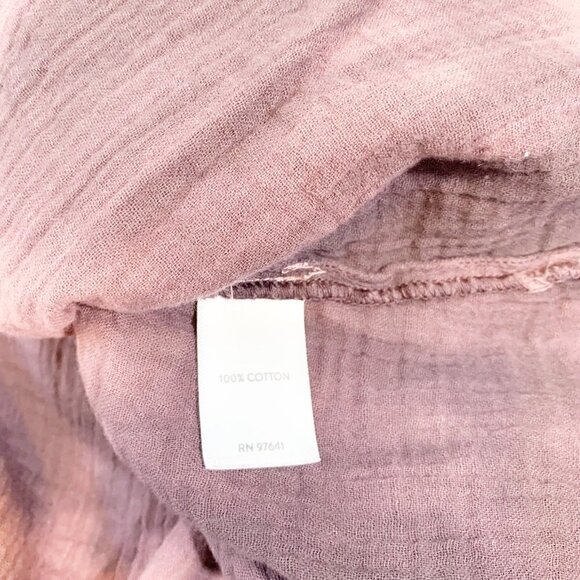 J. Jill purejill ombre tie dye gauzy long sleeve flowy button front top - Picture 6 of 8